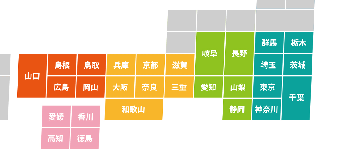 ウッドデッキ エリア 地域