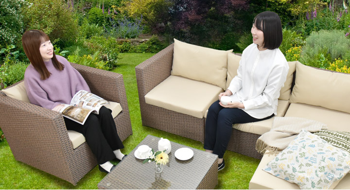 ラタン調 樹脂製家具